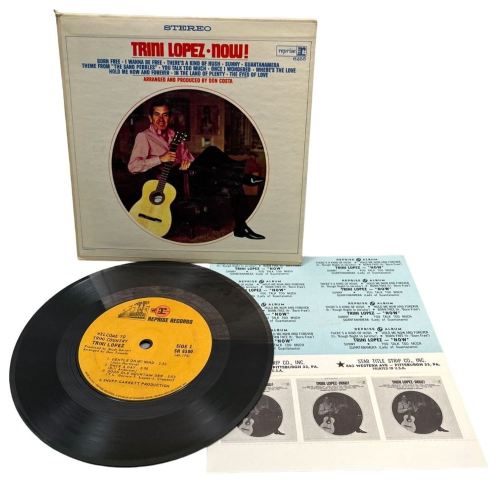 Trini Lopez Welcome to Trini Country Compact 33 Jukebox 7" Record Reprise SR6300